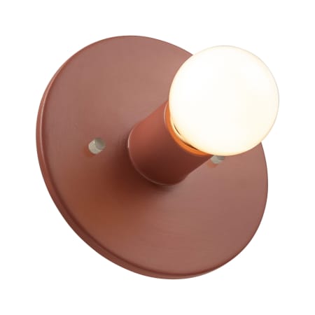 Justice Design Group Ambiance 8" Tall Wall Sconce Canyon Clay