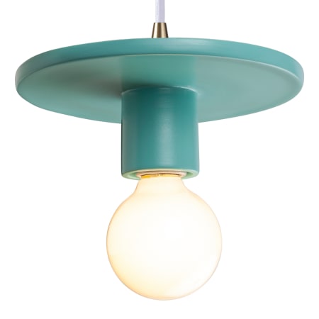 Justice Design Group Radiance 8" Wide Pendant Reflecting Pool