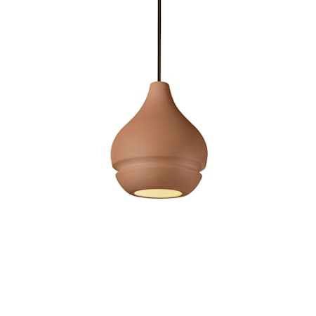 Justice Design Group Radiance 8" Wide Mini Pendant Dark Bronze