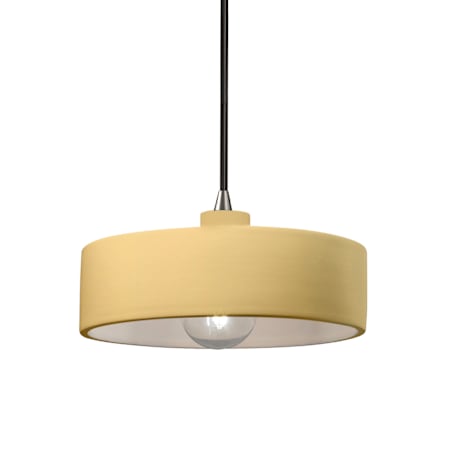 Justice Design Group Radiance 12" Wide Pendant Brushed Nickel