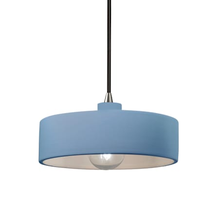 Justice Design Group Radiance 12" Wide Pendant Brushed Nickel