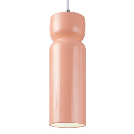 Justice Design Group Radiance 4" Wide Pendant Gloss Blush