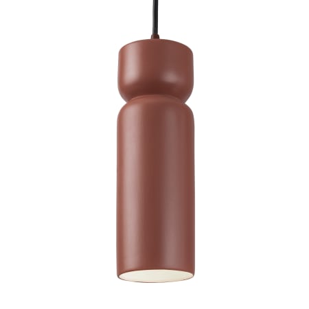 Justice Design Group Radiance 4" Wide Mini Pendant Canyon Clay / Dark Bronze