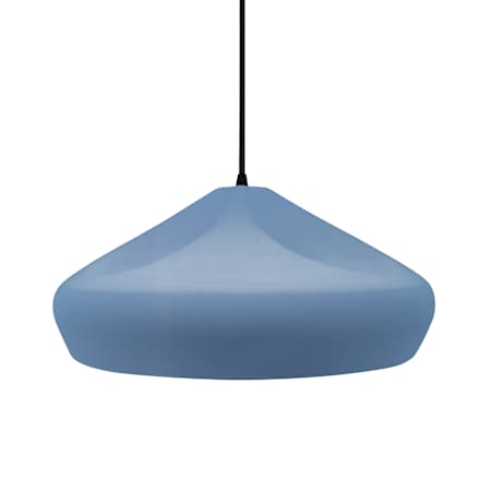 Justice Design Group Radiance Collection - Crease 15" Wide Pendant with Sky Blue Shade Matte Black
