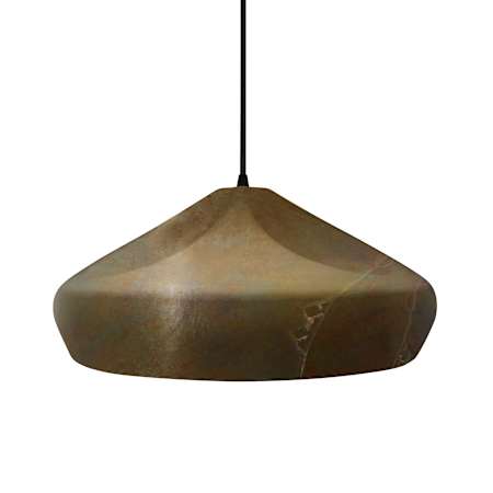 Justice Design Group Radiance Collection - Crease 15" Wide Pendant with Tierra Red Slate Shade Matte Black