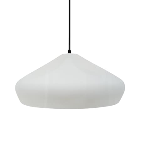 Justice Design Group Radiance Collection - Crease 15" Wide Pendant with Gloss White Shade Matte Black