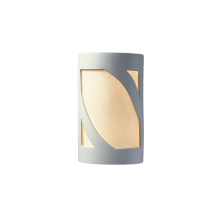Justice Design Group Single Light 9-1/2" Tall Wall Sconce Bisque