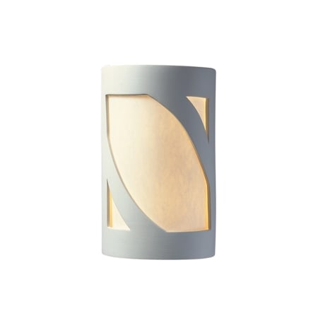 Justice Design Group Single Light 12-1/2" Tall Wall Sconce Bisque