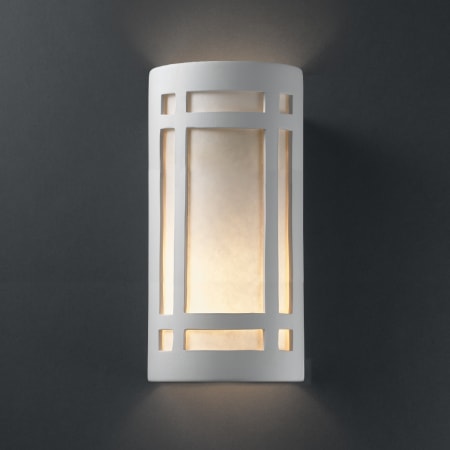 Justice Design Group Ambiance 10.75" Outdoor Wall Sconce Bisque