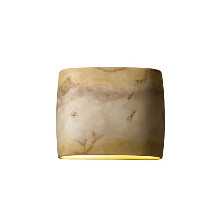 Justice Design Group Ambiance 12" ADA Compliant LED Wall Sconce Greco Travertine