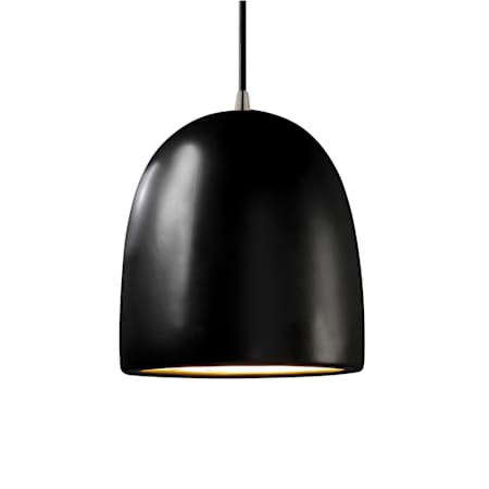 Justice Design Group Radiance 9" Wide Mini Pendant Brushed Nickel
