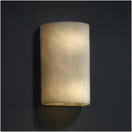 Justice Design Group Clouds 12-1/2" Tall Integrated 3000K LED Wall Sconce with Clouds Resin Shade N/A