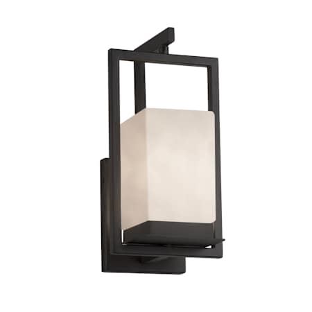 Justice Design Group Clouds 12" Tall LED Outdoor Wall Sconce Matte Black