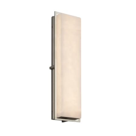 Justice Design Group Clouds 24" Tall LED Outdoor Wall Sconce from the Avalon Family Brushed Nickel