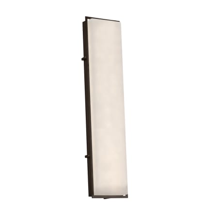 Justice Design Group Clouds Single Light 36" Tall LED Outdoor Wall Sconce with Clouds Resin Rectangular Shade Dark Bronze