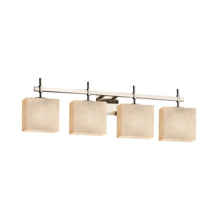 Justice Design Group Clouds 32.5" Union 4 Light LED Bath Bar Brushed Nickel