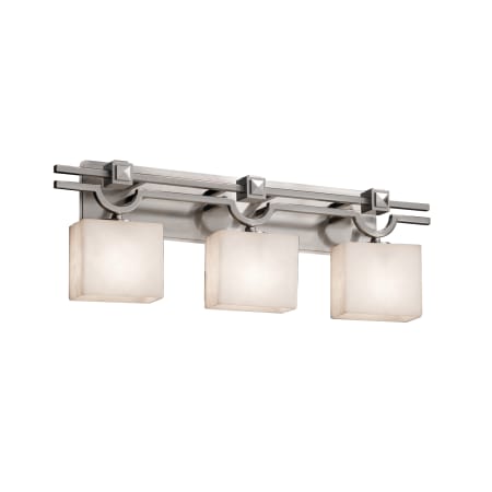 Justice Design Group Clouds 29" Argyle 3 Light Vanity Light Brushed Nickel