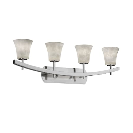 Justice Design Group Clouds 4 Light Vanity Light Brushed Nickel