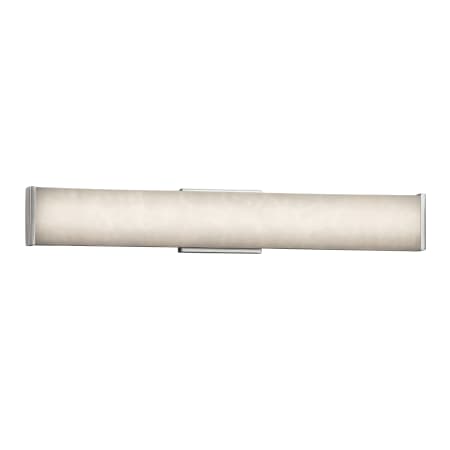 Justice Design Group Clouds Single Light 28-1/2" Wide Integrated 3000K LED Bath Bar with Off-White Clouds Resin Shade - ADA Compliant Brushed Nickel