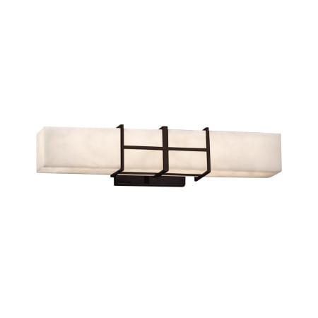 Justice Design Group Clouds 21.5" Structure 1 Light LED Bath Bar Dark Bronze