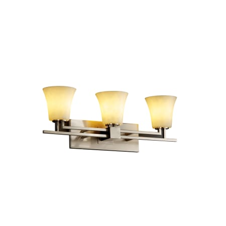 Justice Design Group Clouds 3 Light Vanity Light Brushed Nickel