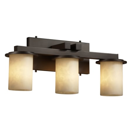Justice Design Group Clouds 3 Light Vanity Light Dark Bronze