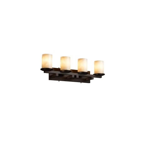 Justice Design Group Clouds 4 Light Vanity Light Dark Bronze