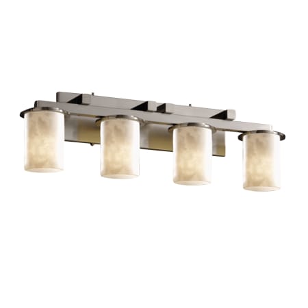 Justice Design Group Clouds 4 Light Vanity Light Brushed Nickel