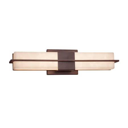 Justice Design Group Era 20" Wide Integrated LED Bath Bar with Clouds Resin Shades Dark Bronze