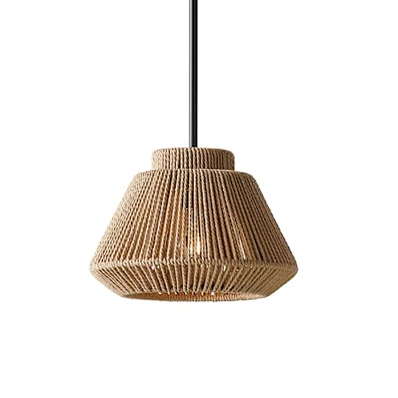 Justice Design Group Nido 12" Wide Pendant Matte Black