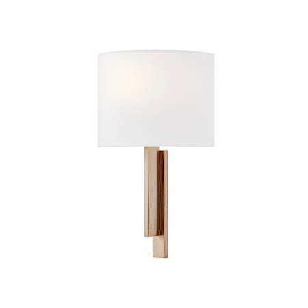 Justice Design Group Hamilton 14" Tall Wall Sconce Brushed Brass / White