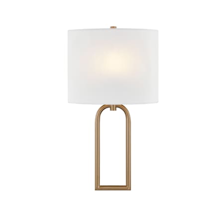 Justice Design Group Oslo 18" Tall Wall Sconce Brushed Brass / White