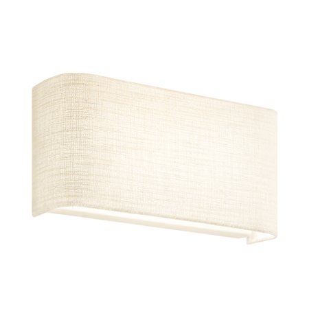 Justice Design Group Textile 10" Wide LED Wall Sconce Cream Linen
