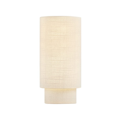 Justice Design Group Textile 13" Tall Wall Sconce Cream Linen