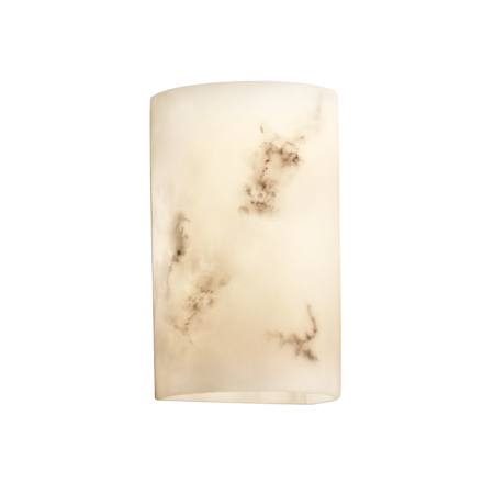 Justice Design Group 2 Light Faux Alabaster Wall Washer Sconce from the LumenAria Collection Faux Alabaster