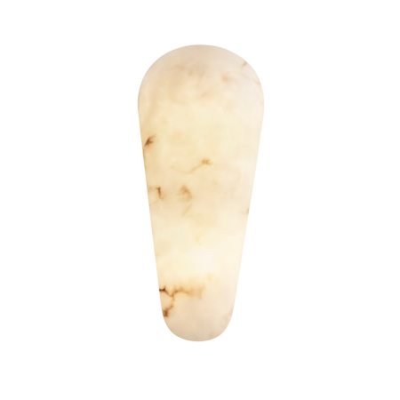 Justice Design Group LumenAria 2 Light 14" Tall Wall Sconce Faux Alabaster Resin