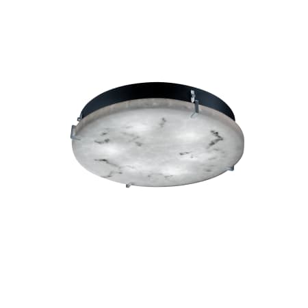 Justice Design Group LumenAria Collection 12" Round Clips LED Flush-Mount/Wall Sconce Brushed Nickel