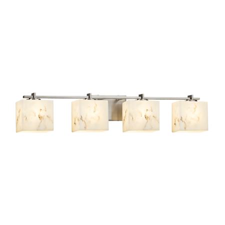 Justice Design Group LumenAria 4 Light 36" Wide Bathroom Vanity Light Brushed Nickel