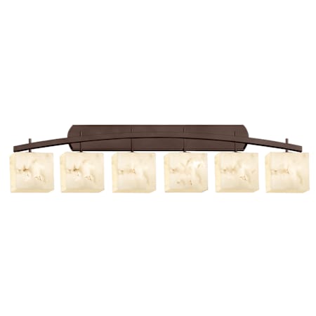 Justice Design Group LumenAria 6 Light 56" Wide Bathroom Vanity Light Dark Bronze