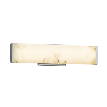 Justice Design Group Latitude Single Light 18-1/2" Wide Integrated 3000K LED Bath Bar - ADA Compliant Brushed Nickel