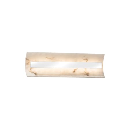 Justice Design Group LumenAria 21" Contour 1 Light LED ADA Compliant Bath Bar Polished Chrome