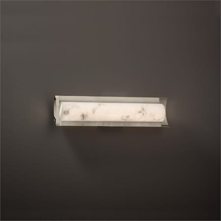 Justice Design Group LumenAria 21.5" Lineate 1 Light LED ADA Compliant Bath Bar Brushed Nickel