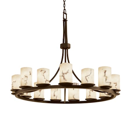 Justice Design Group LumenAria 15 Light 1 Tier Chandelier Dark Bronze