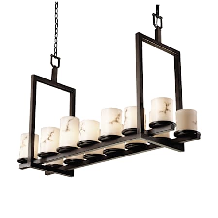 Justice Design Group LumenAria 42" Wide Linear Chandelier Dark Bronze