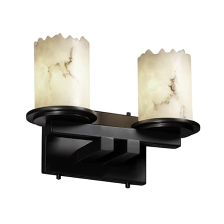 Justice Design Group LumenAria 2 Light 13" Wide LED Bathroom Vanity Light Matte Black