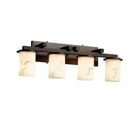 Justice Design Group LumenAria 29" Dakota 4 Light Bathroom Vanity Light Dark Bronze