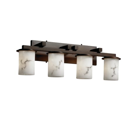 Justice Design Group LumenAria 29" Dakota 4 Light Bathroom Vanity Light Dark Bronze