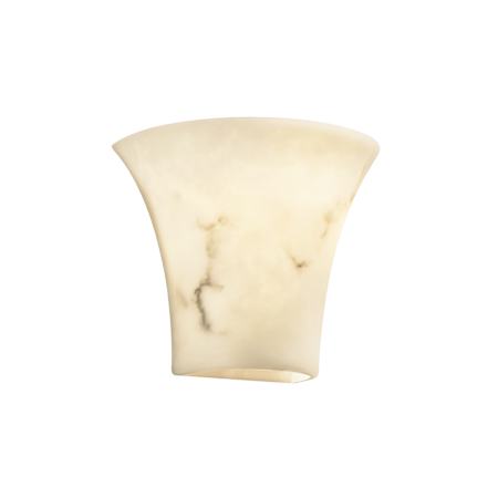 Justice Design Group LumenAria 8.75" 2 Light Wall Washer Sconce Faux Alabaster