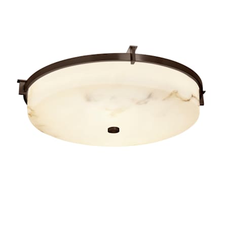 Justice Design Group LumenAria 3 Light 21" Wide Flush Mount Ceiling Fixture Dark Bronze