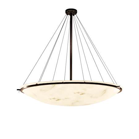 Justice Design Group Lumenaria 75" Wide Ring 16 Light Bowl Shaped Multi Light Pendant Dark Bronze